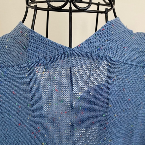 Reborn J Blue Open Front Confetti Cardigan - Picture 7 of 7